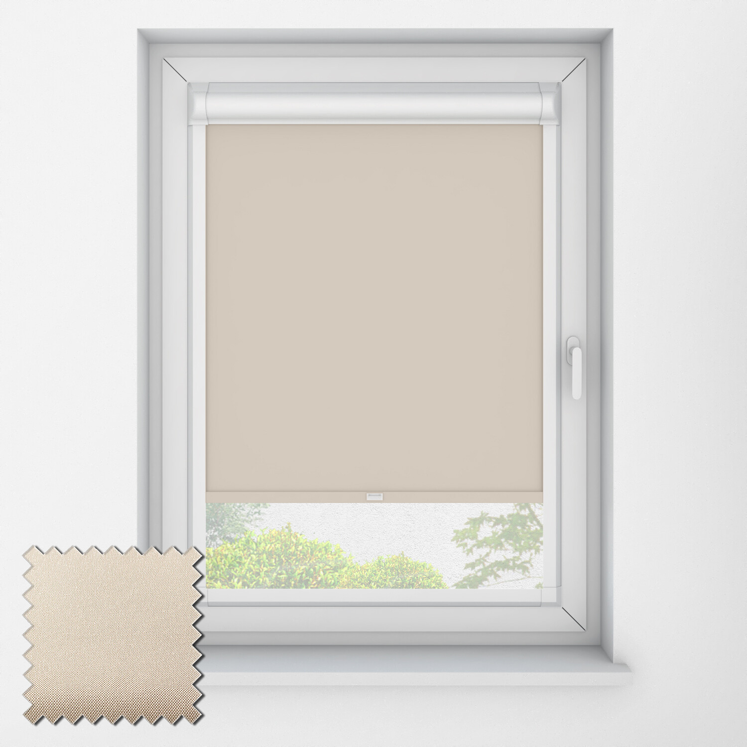 Slumber Blackout Light Grey Perfect Fit Roller Blinds Polyester