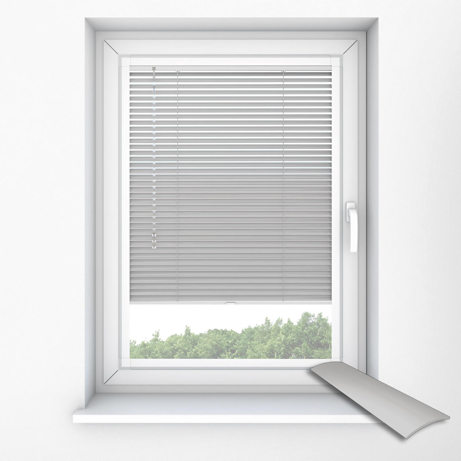 0103 Misty Grey Perfect Fit Venetian Blinds | Newblinds.co.uk