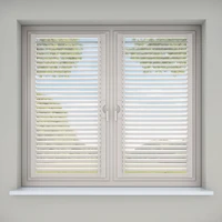 Cotton White Perfect Fit Shutters - Next Day Dispatch