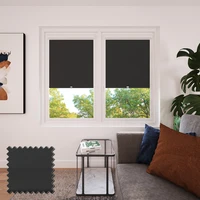 PVC BLACKOUT Anthracite Perfect Fit Roller Blinds