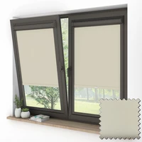 PVC BLACKOUT Champagne Perfect Fit Roller Blinds