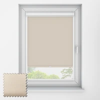 SLUMBER BLACKOUT Light Grey Perfect Fit Roller Blinds